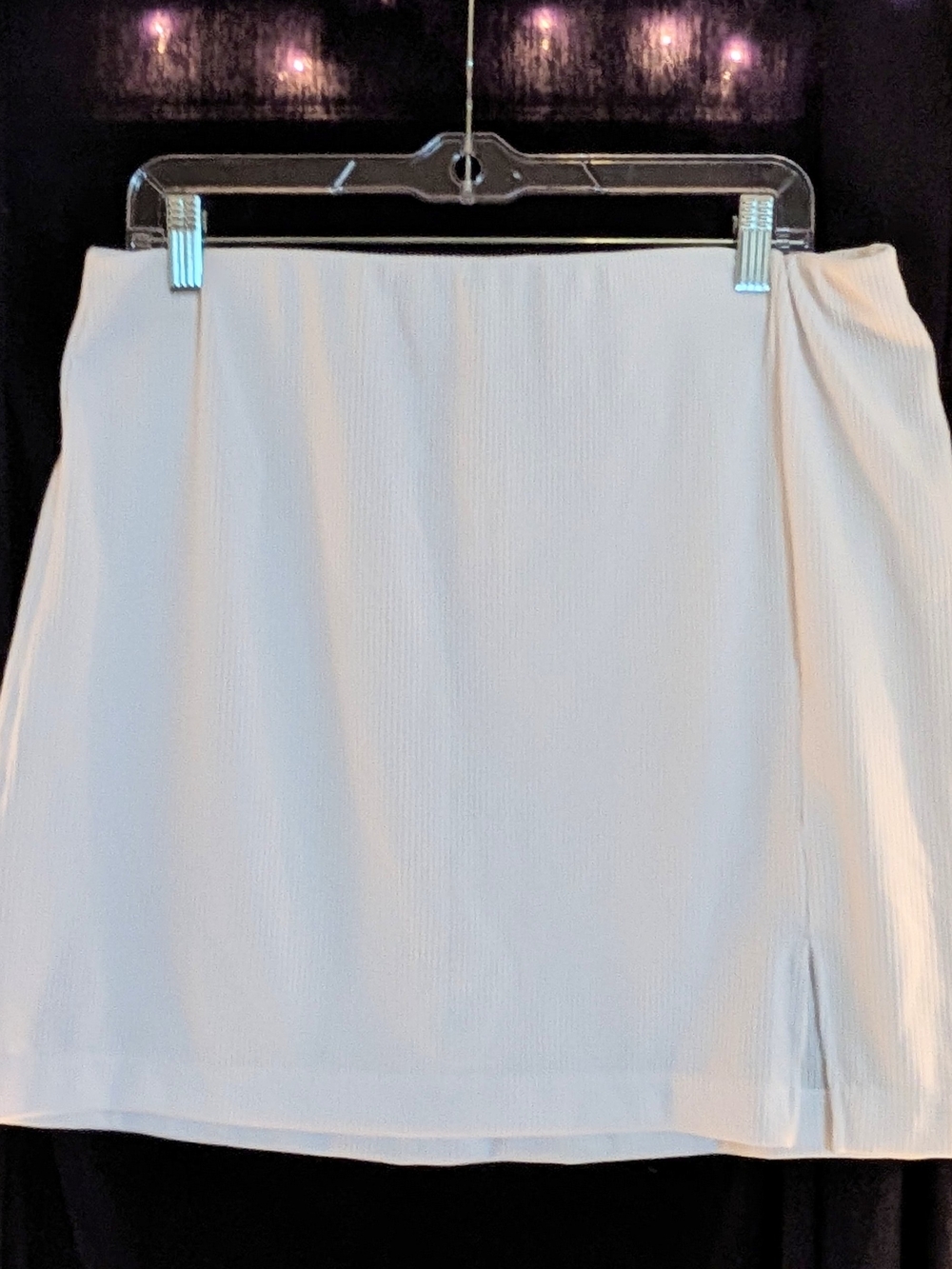 H&M Cream Mini Skirt with Side Slit